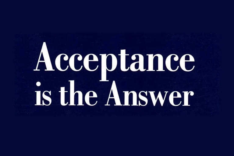 Acceptance is the Answer to All of Our Problems – Explanation
