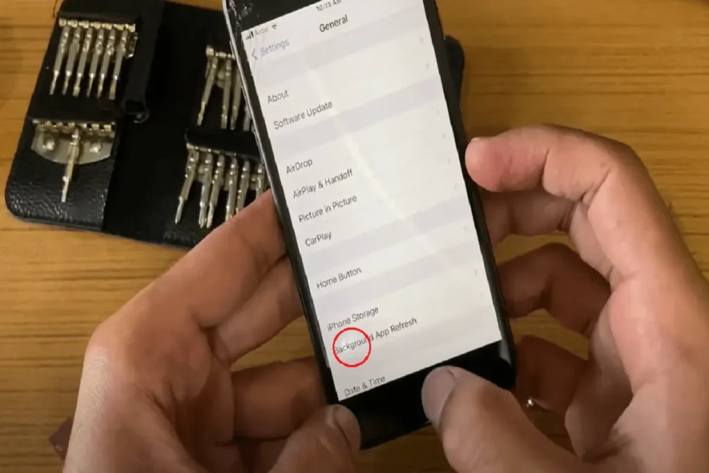 how to fix white spots on phone screen